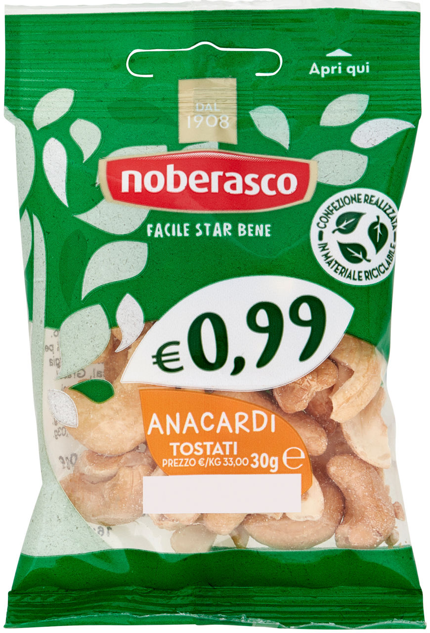 0,99 anacardi tostati bs g 30
