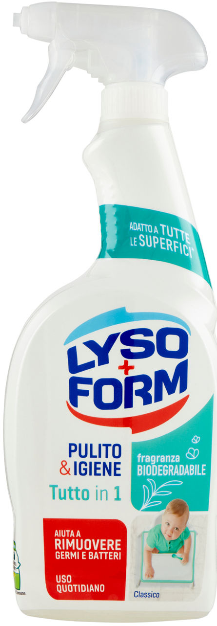 Detergente superfici lysoform spray tutto in 1 classico ml 700