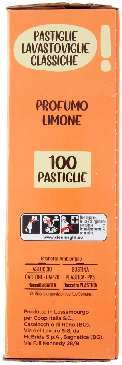 DETERSIVO LAVASTOVIGLIE COOP PASTIGLIE CLASSICHE PZ 100 KG 1,5 - Immagine 31