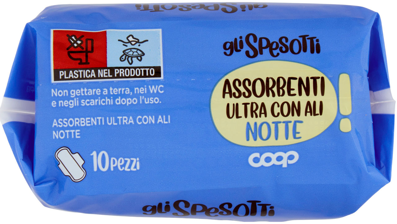 ASSORBENTI ULTRA NOTTE CON ALI COOP GLI SPESOTTI PZ.10 - Immagine 41