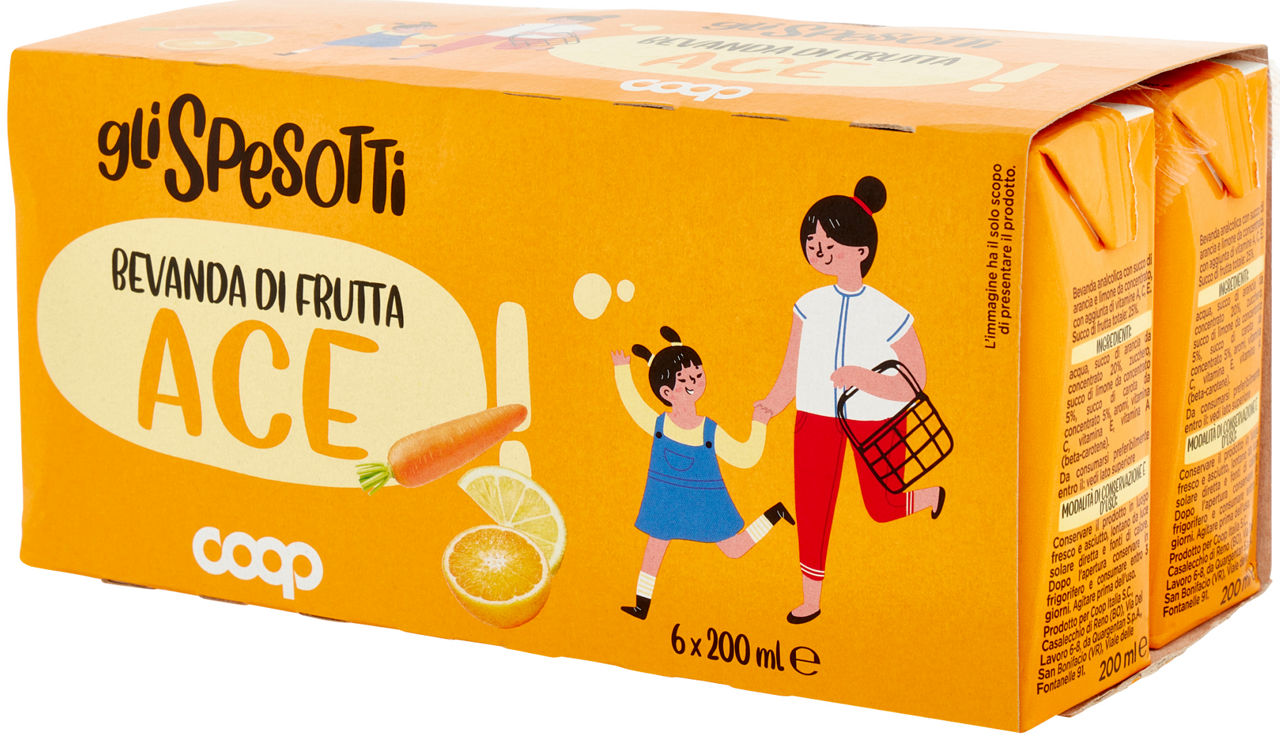 BEVANDA ALLA FRUTTA ACE SPESOTTI COOP CLUSTER ML 200X6 - Immagine 61