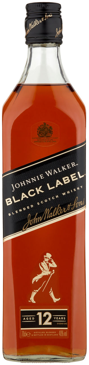 Whisky johnnie walker black label 12 yo 40 gradi ml 700