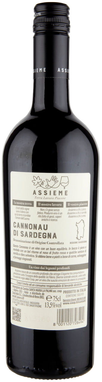 CANNONAU DI SARDEGNA DOC ASSIEME COOP ML 750 - Immagine 21