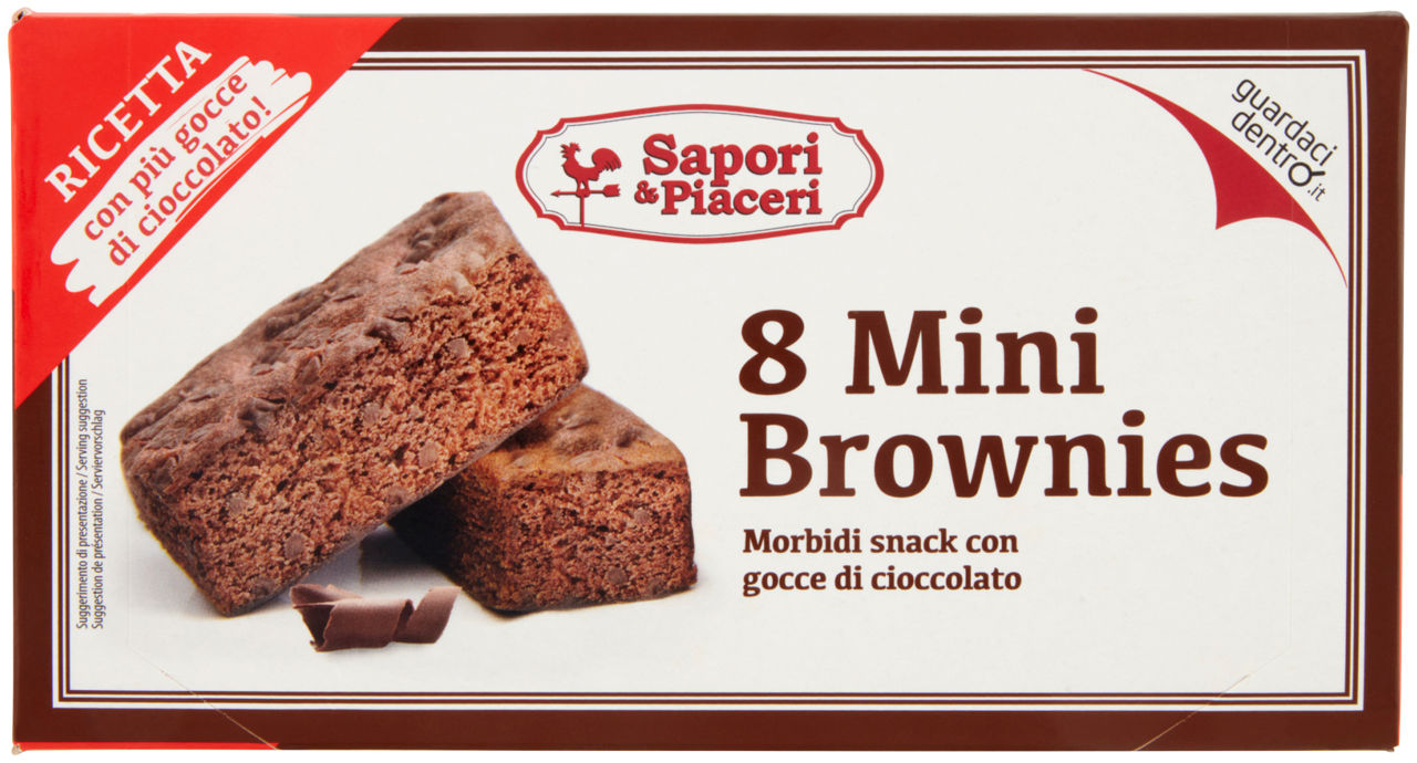 Snack brownie+cioccolato sapori & piaceri 240g
