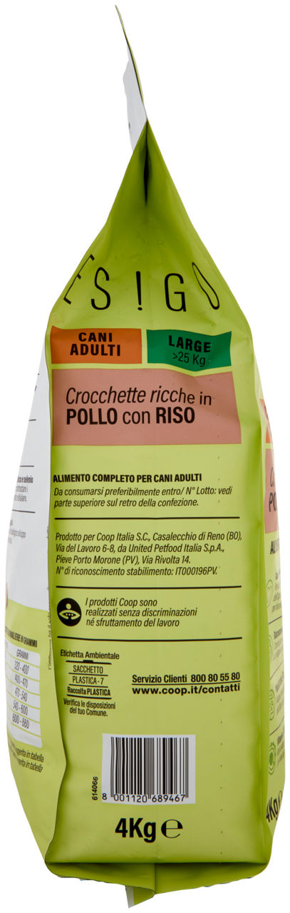 SECCO CANE CROCC.CANI ADULTI TG.LARGE POLLO/RISO ESIGO COOP KG4 - Immagine 11