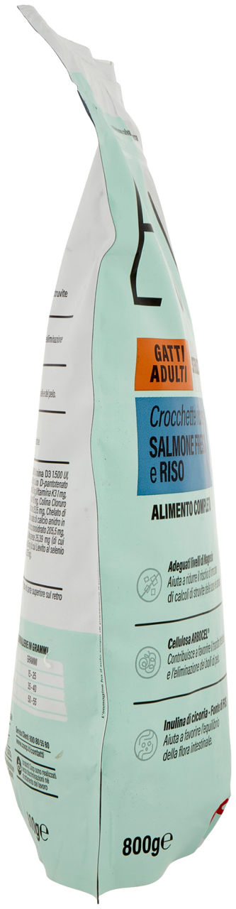 SECCO GATTO CROCCHETTE GATTI STERILIZZATI SALMONE E RISO ESIGO COOP G800 - Immagine 11