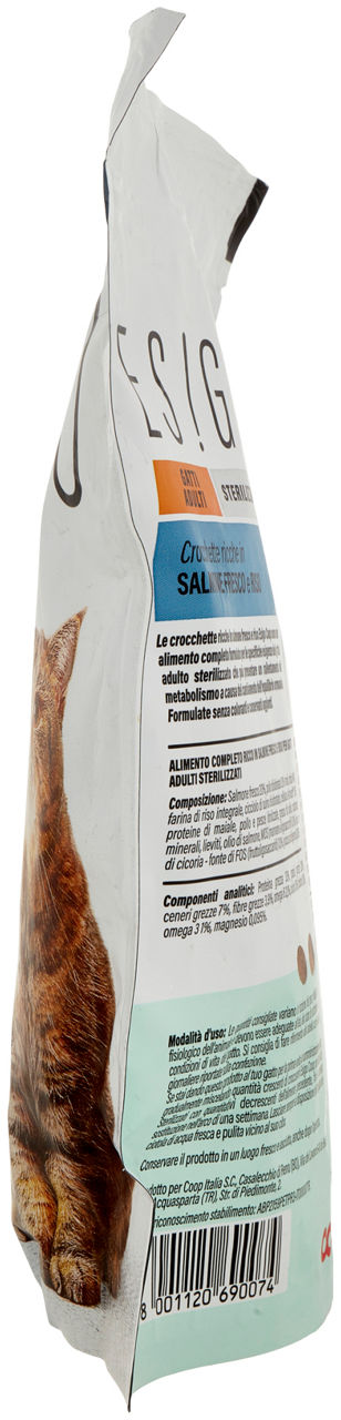 SECCO GATTO CROCCHETTE GATTI STERILIZZATI SALMONE E RISO ESIGO COOP G800 - Immagine 31