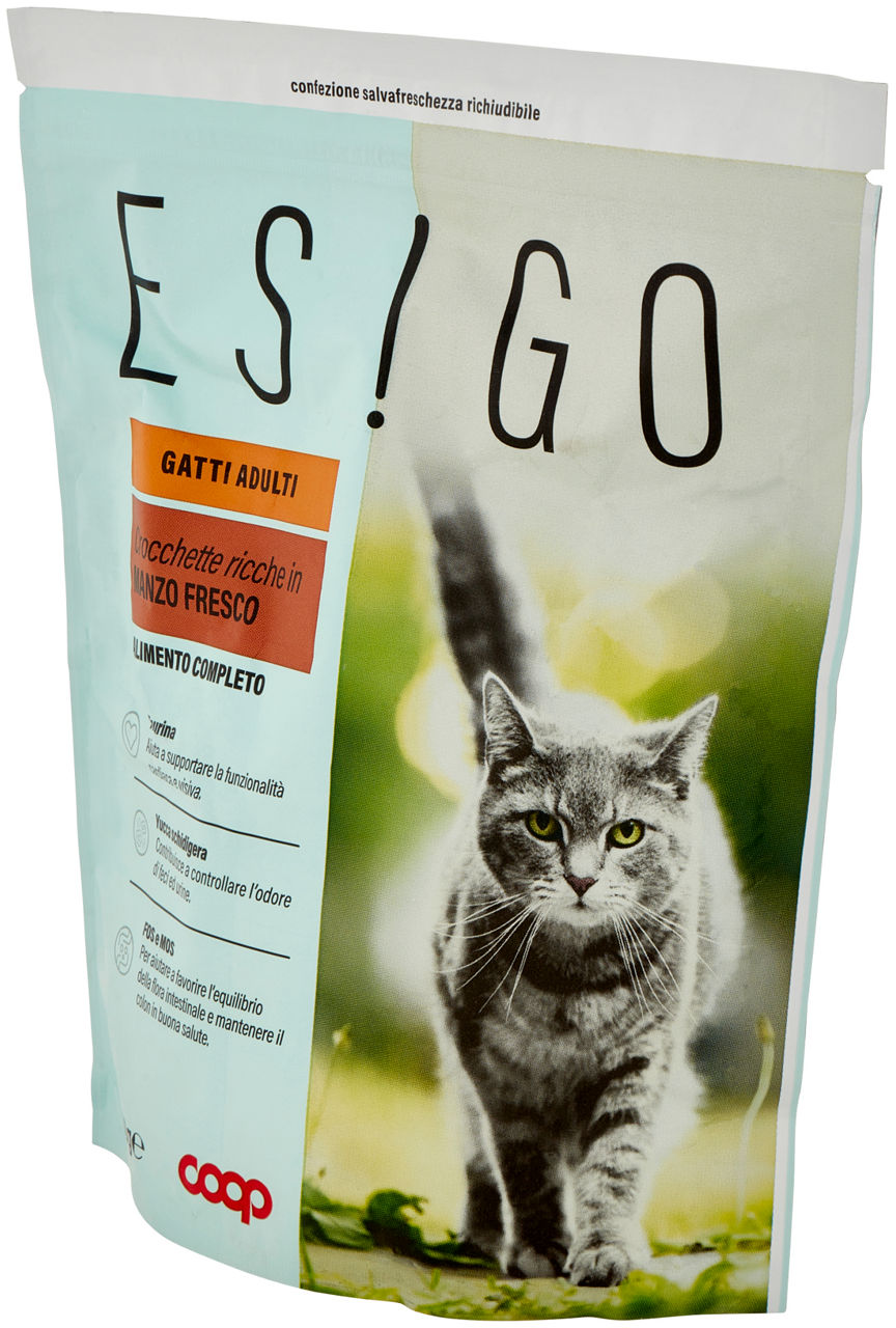 SECCO GATTO CROCCHETTE MANZO PER GATTI ADULTI ESIGO COOP G400 - Immagine 61