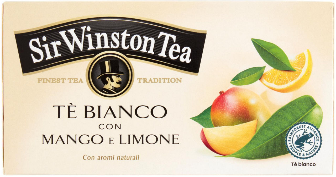 Te' bianco mango limone sir winston tea 20f rfa g 25