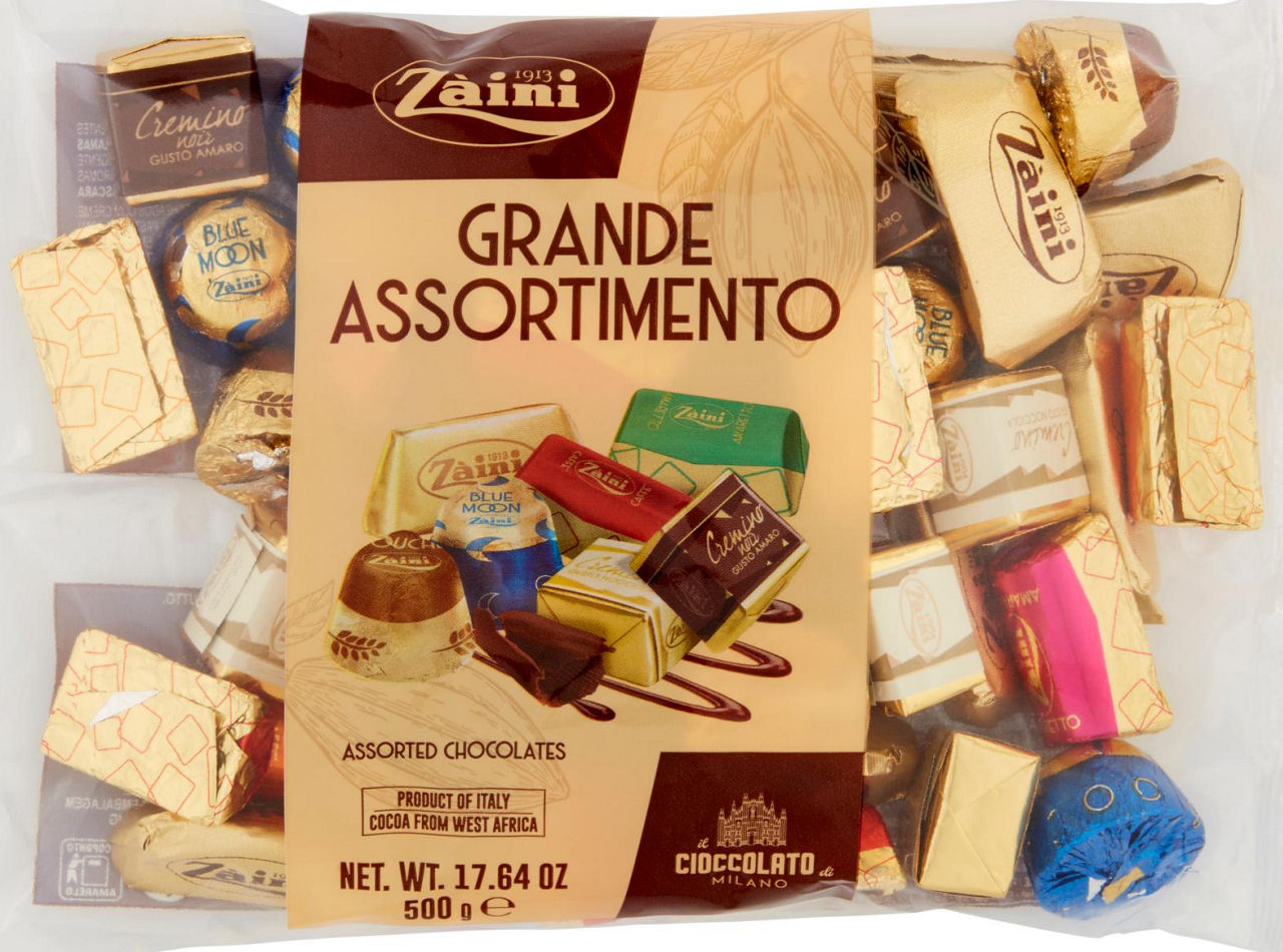 Cioccolatini grande assortimento zaini ripieni bs. gr.500