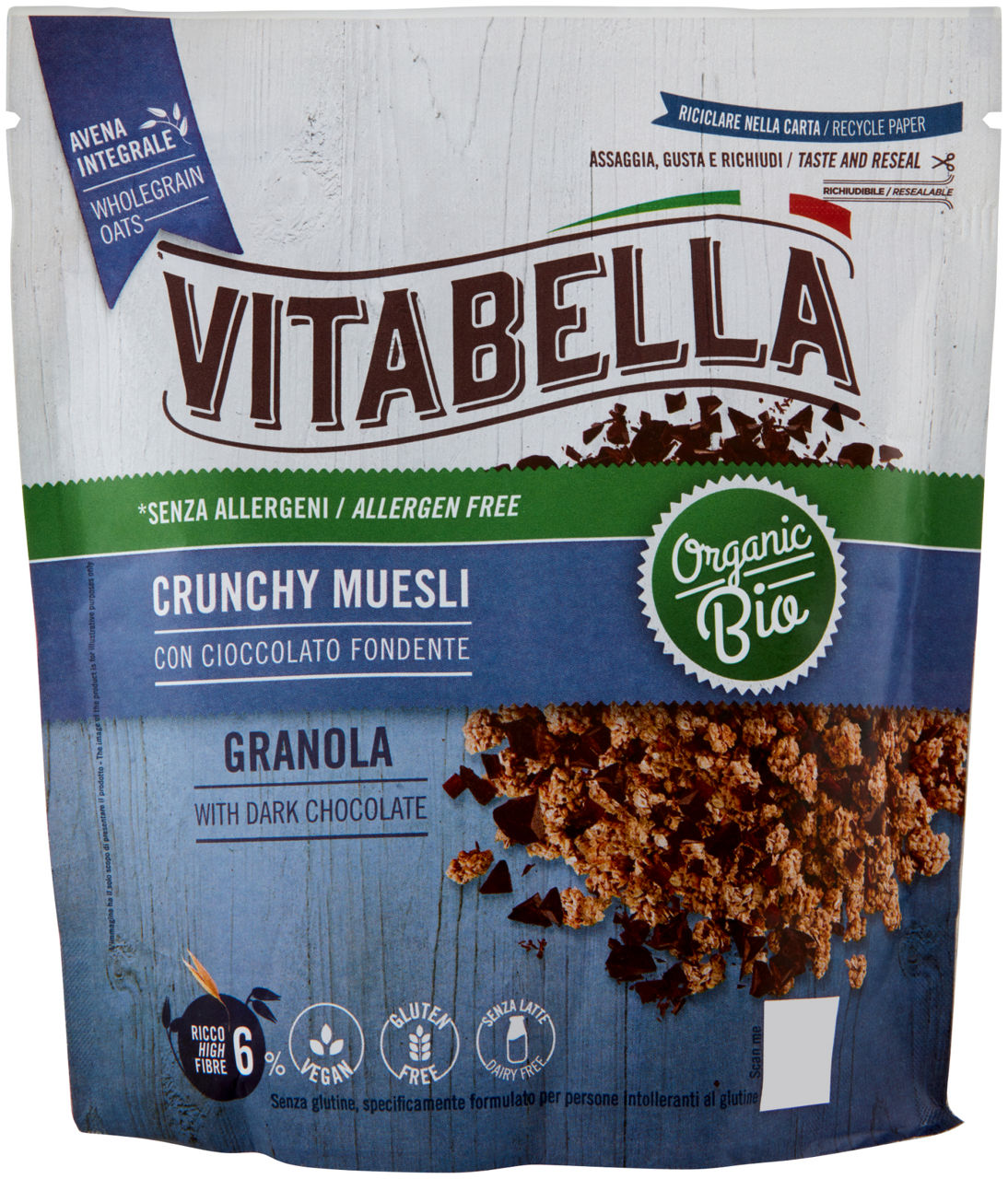 Sg-crunchy muesli cioccolato 240gr