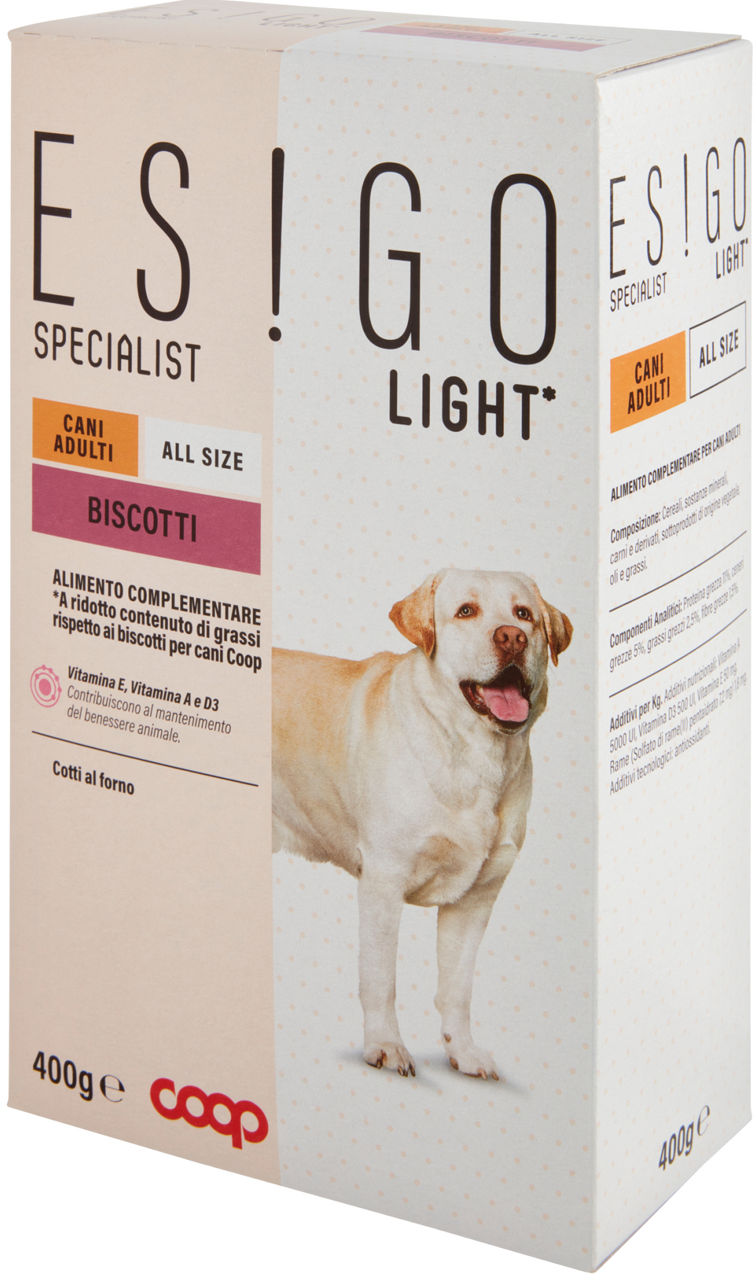 BISCOTTI CANI ADULTI LIGHT ESIGO SPEC COOP G400 - Immagine 61