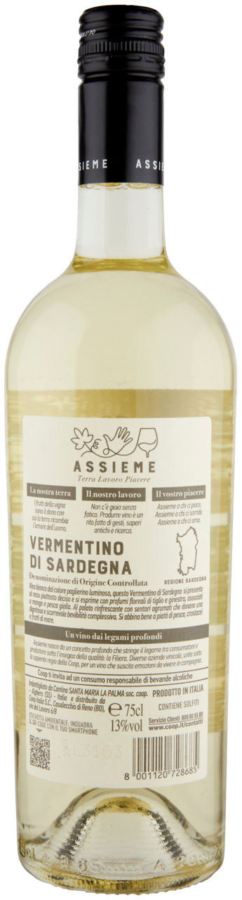 VERMENTINO DI SARDEGNA DOC ASSIEME COOP ML 750 - Immagine 21