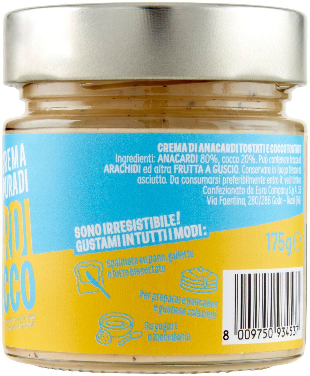 Crema spalmabile anacardi e cocco 175 gr - Immagine 31