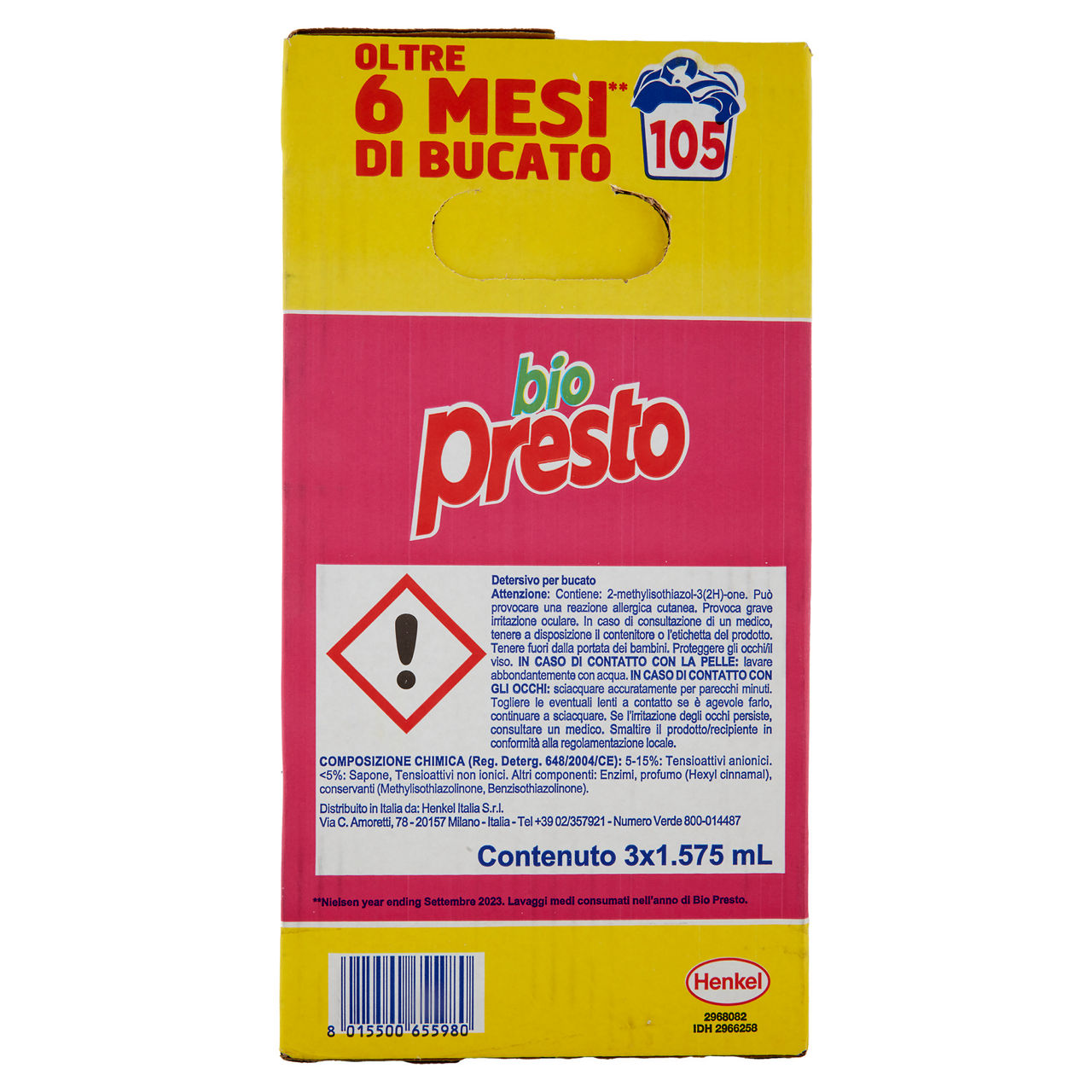 Detersivo lavatrice liquido per colorati 3 pz x 35 lavaggi - Immagine 11