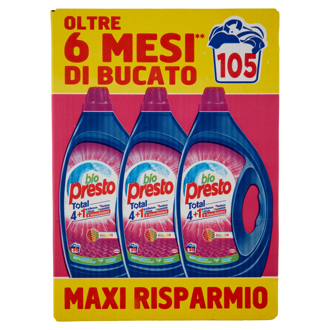 Detersivo lavatrice liquido per colorati 3 pz x 35 lavaggi - Immagine 21