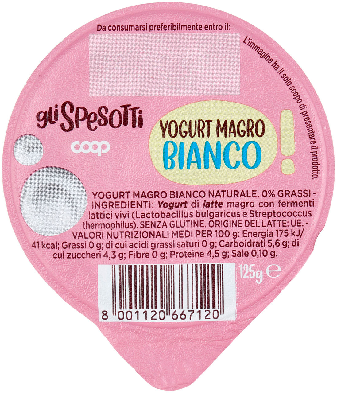 Yogurt bianco magro 125 gr - Immagine 41