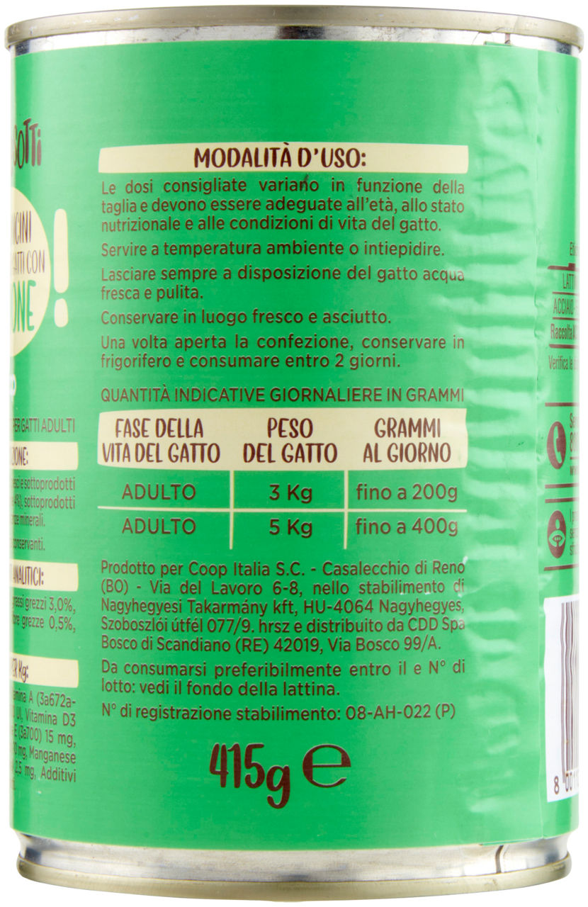 UMIDO GATTO BOCCONCINI PER GATTI SALMONE COOP LATTINA G415 - Immagine 21