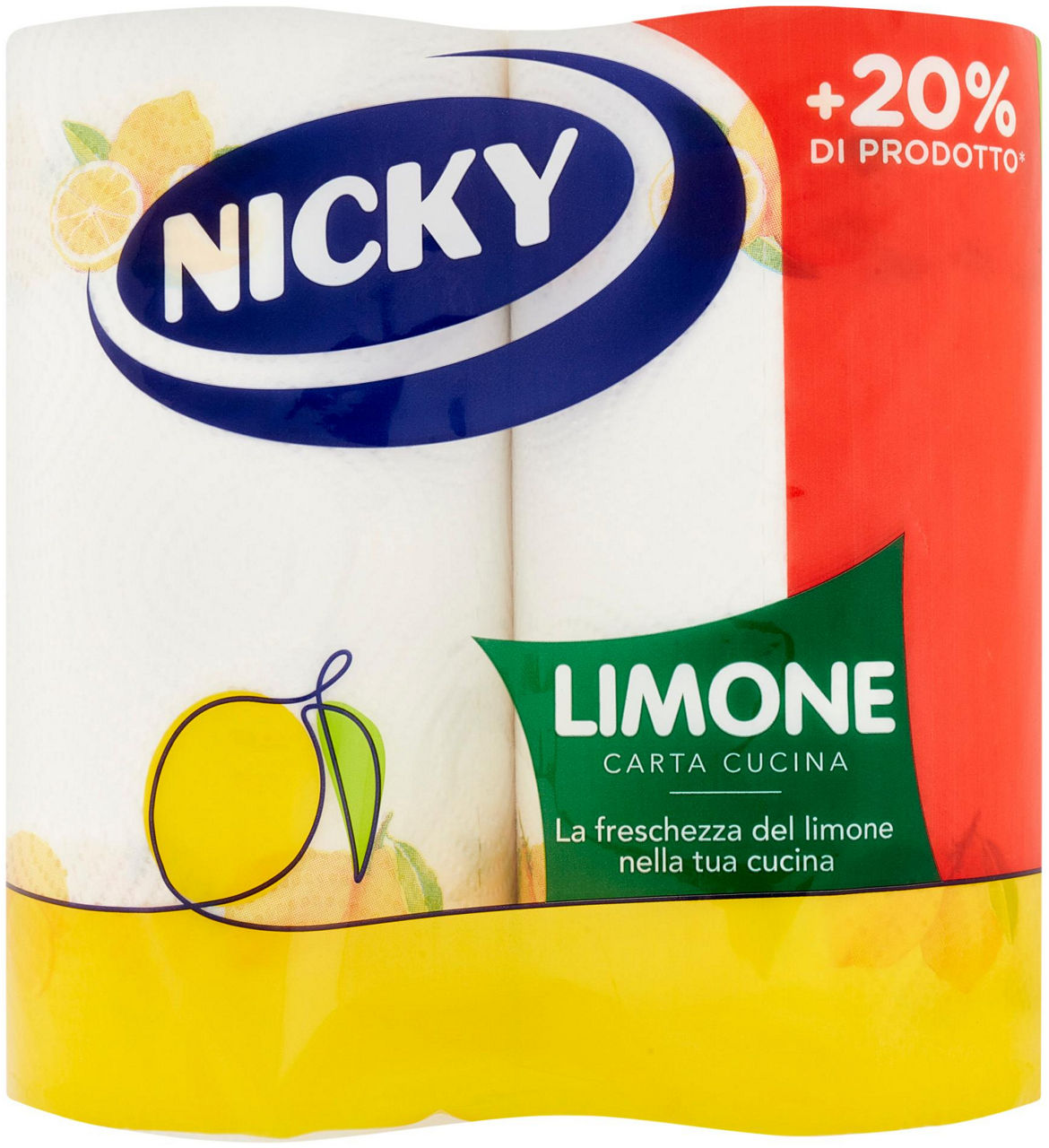 Asciugatutto nicky limone 2v pz.2