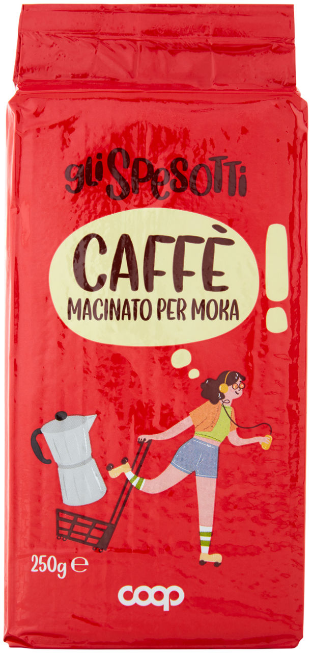 CAFFE' MACINATO PER MOKA GLI SPESOTTI COOP SACCHETTO G 250 - 0