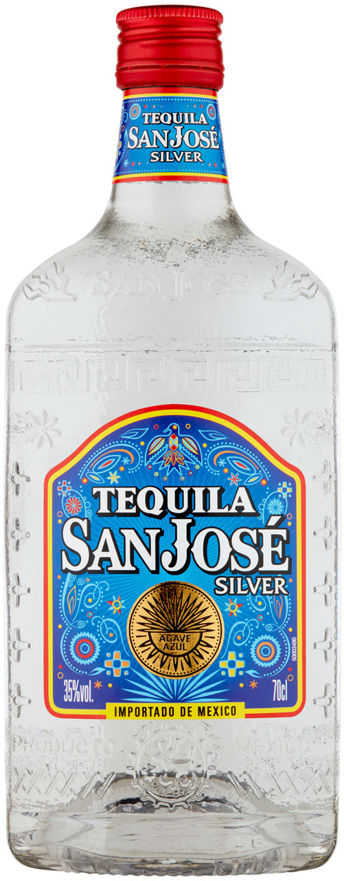 Tequila silver 35 gradi san jose bottiglia ml 700