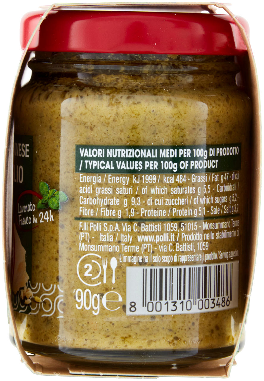 Pesto alla genovese senza aglio 2 pz x 90 gr - Immagine 31