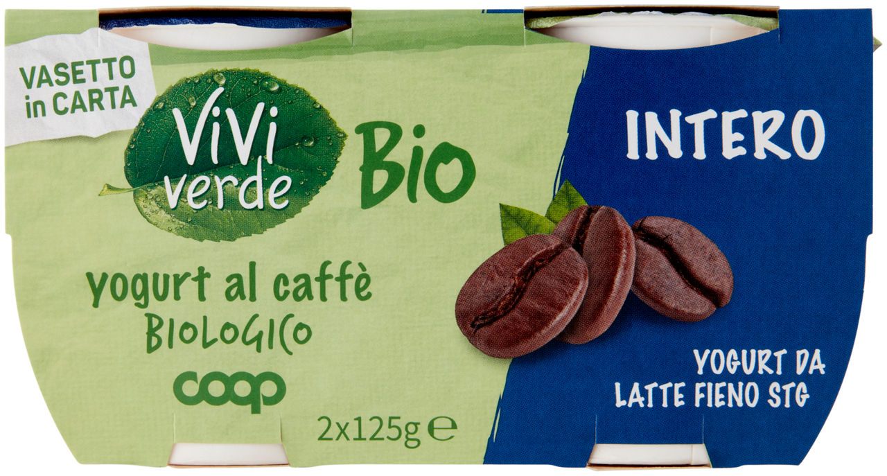 Yogurt intero al caffè bio 2 pz da 125 gr