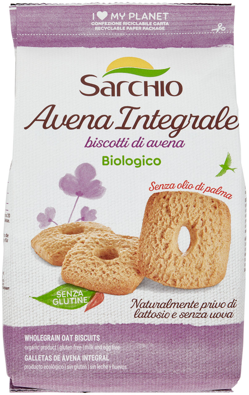 Sg-biscotti avena integrale bio sarchio g 200