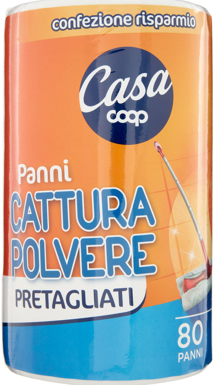 PANNI CATTURA POLVERE 3D COOP CASA ROTOLO BUSTA PZ.80 - 0