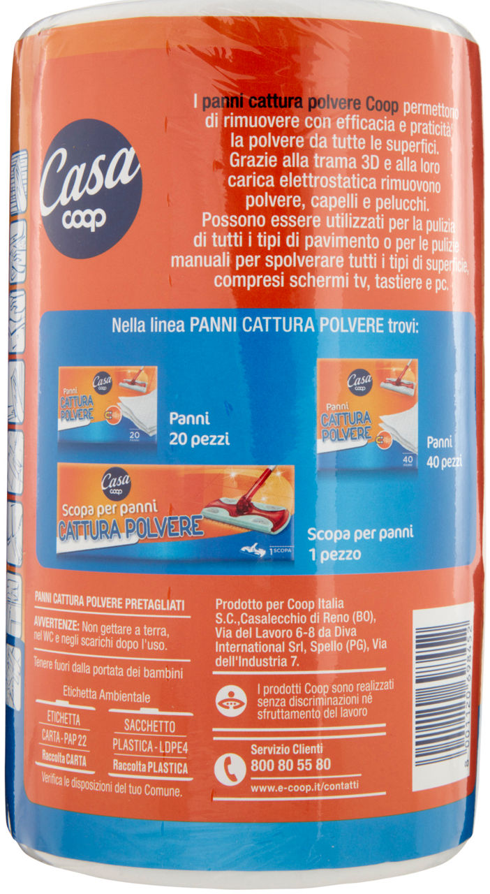 PANNI CATTURA POLVERE 3D COOP CASA ROTOLO BUSTA PZ.80 - 2