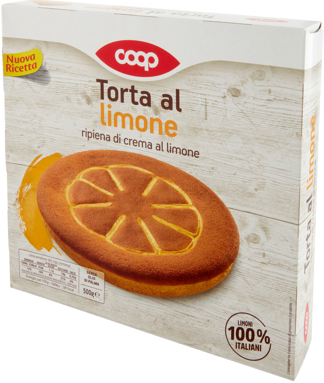 TORTA AL LIMONE COOP CON CREMA AL LIMONE ASTUCCIO G 500 - 6