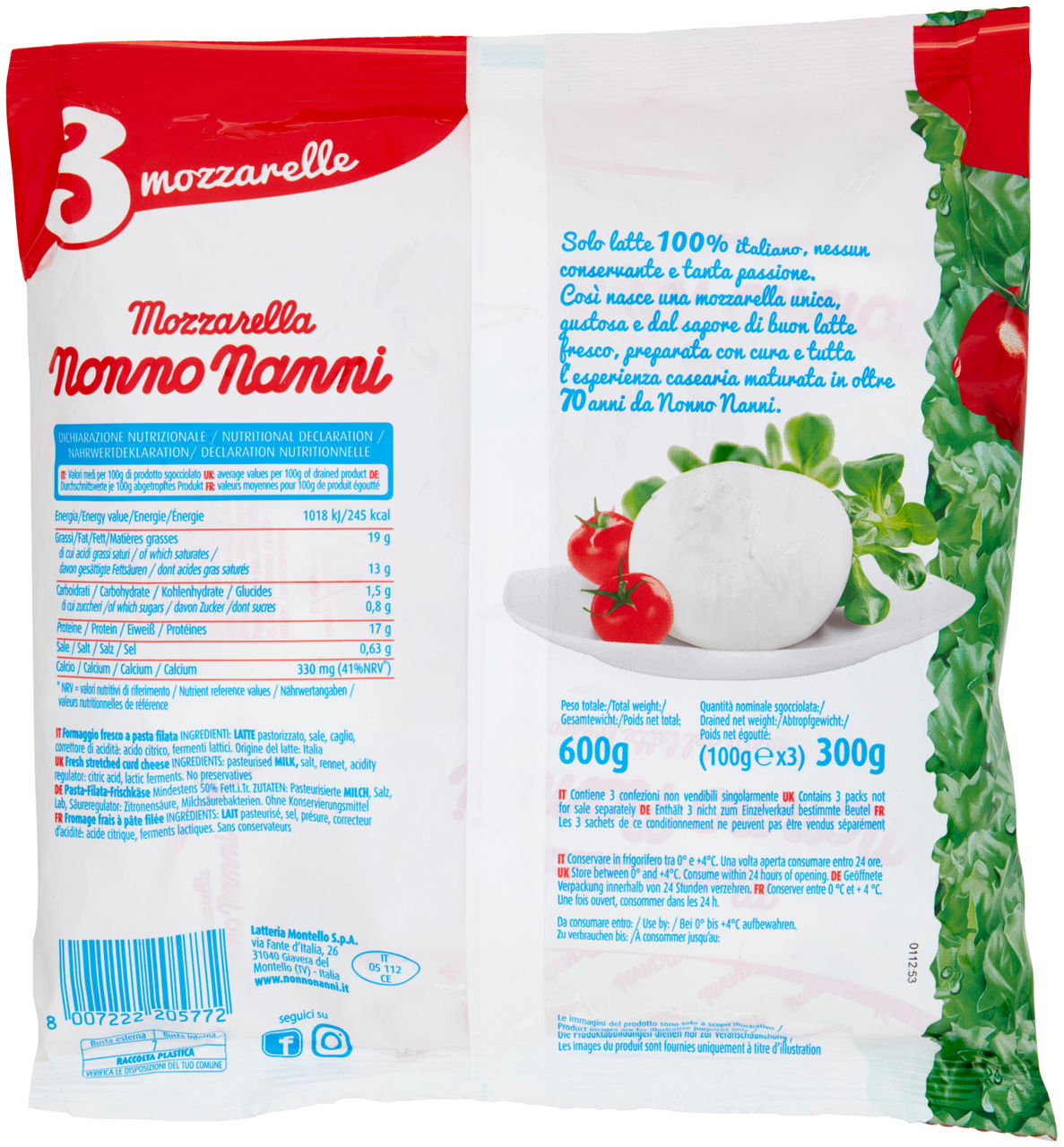 MOZZARELLA TRIS NONNO NANNI G100X3PZ G 300 - Immagine 21