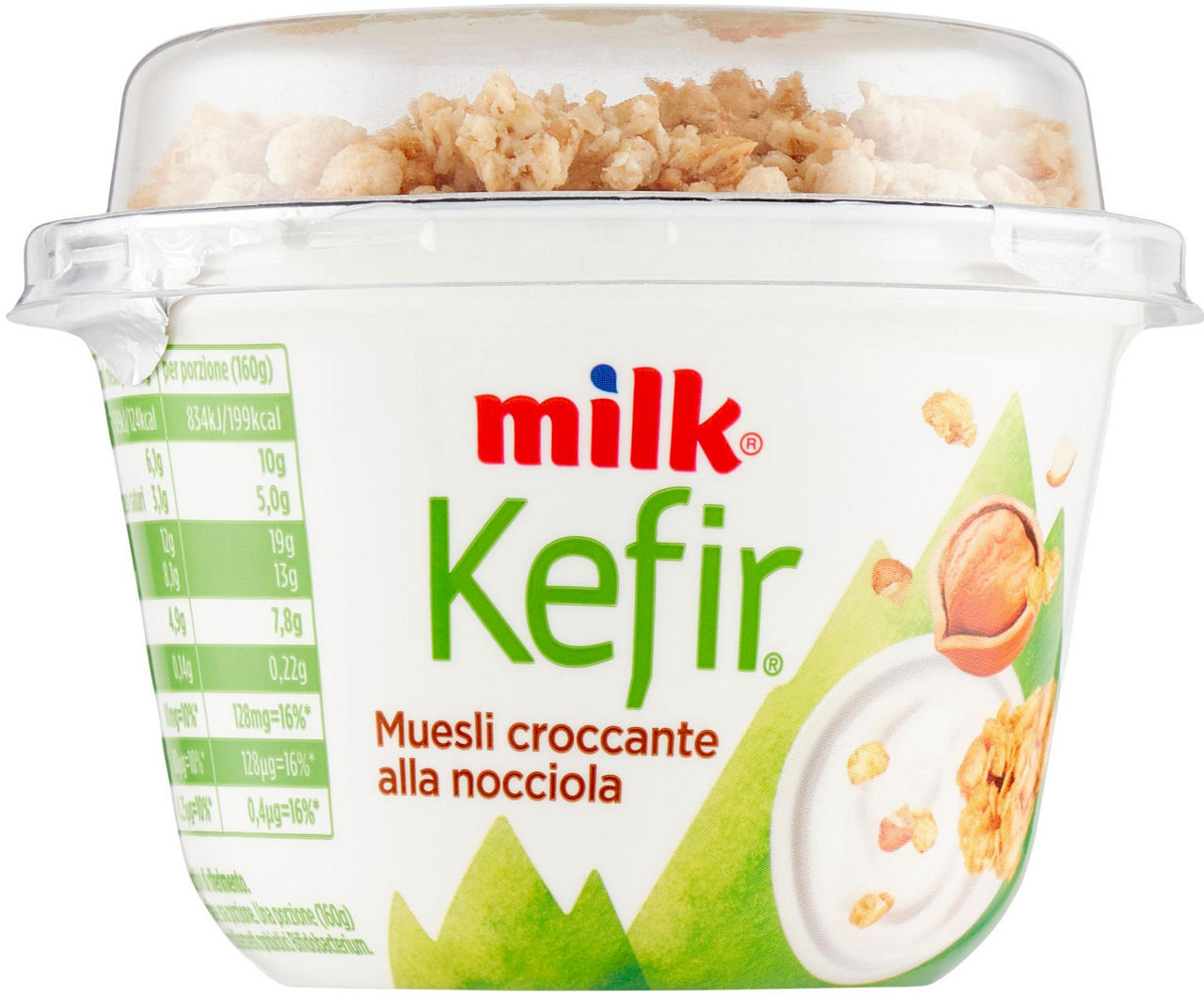 Milk kefir mix croccante alla nocciola vaso 160g