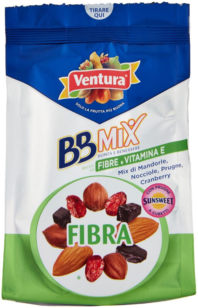 BBMix Fibra mandorle, nocciole, prugne, cranberry 150 g - 0