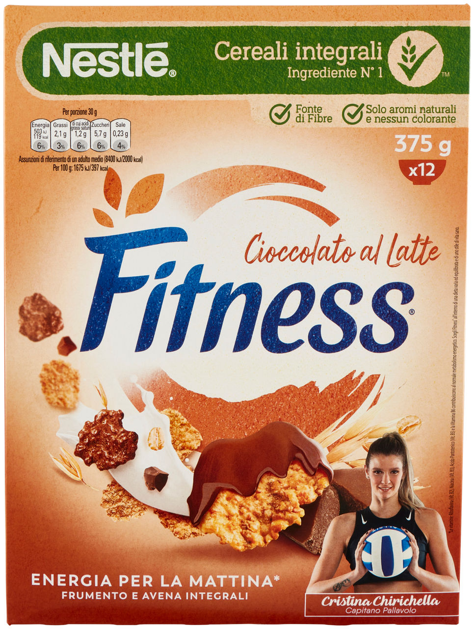 Cereali fitness chocolate nestle' scatola gr.375