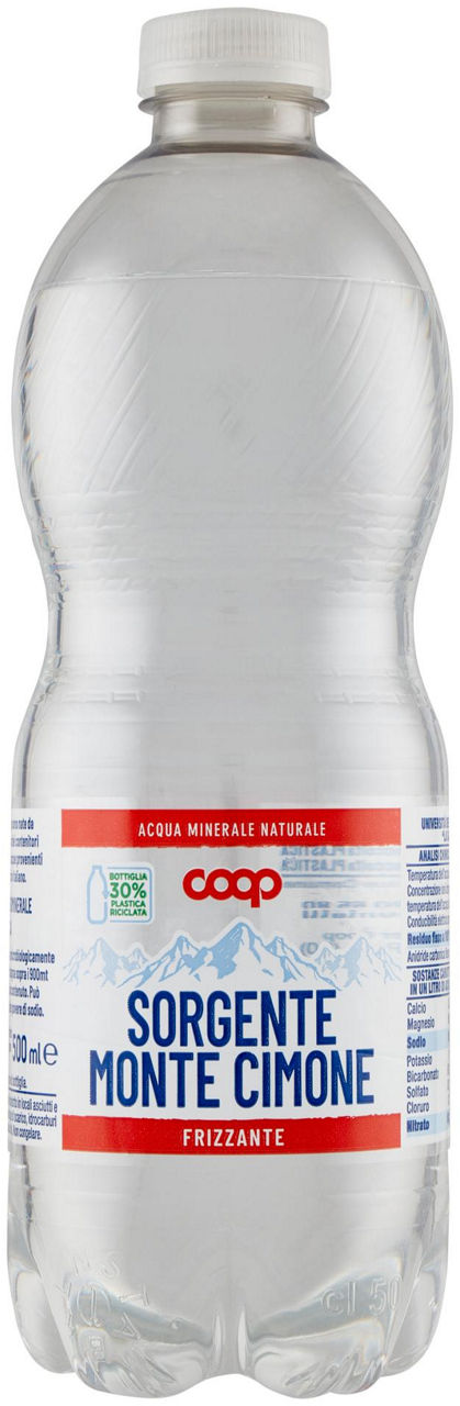 Acqua minerale coop frizzante fonte montecimone rpet ml 500