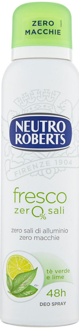 Deodorante neutro roberts fresco verde spray ml 150
