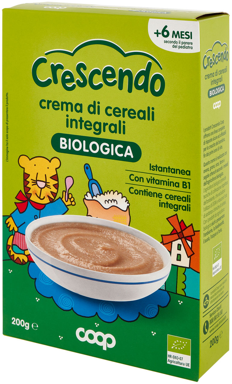 Baby crema di cereali integrali Biologica 200 g - 6