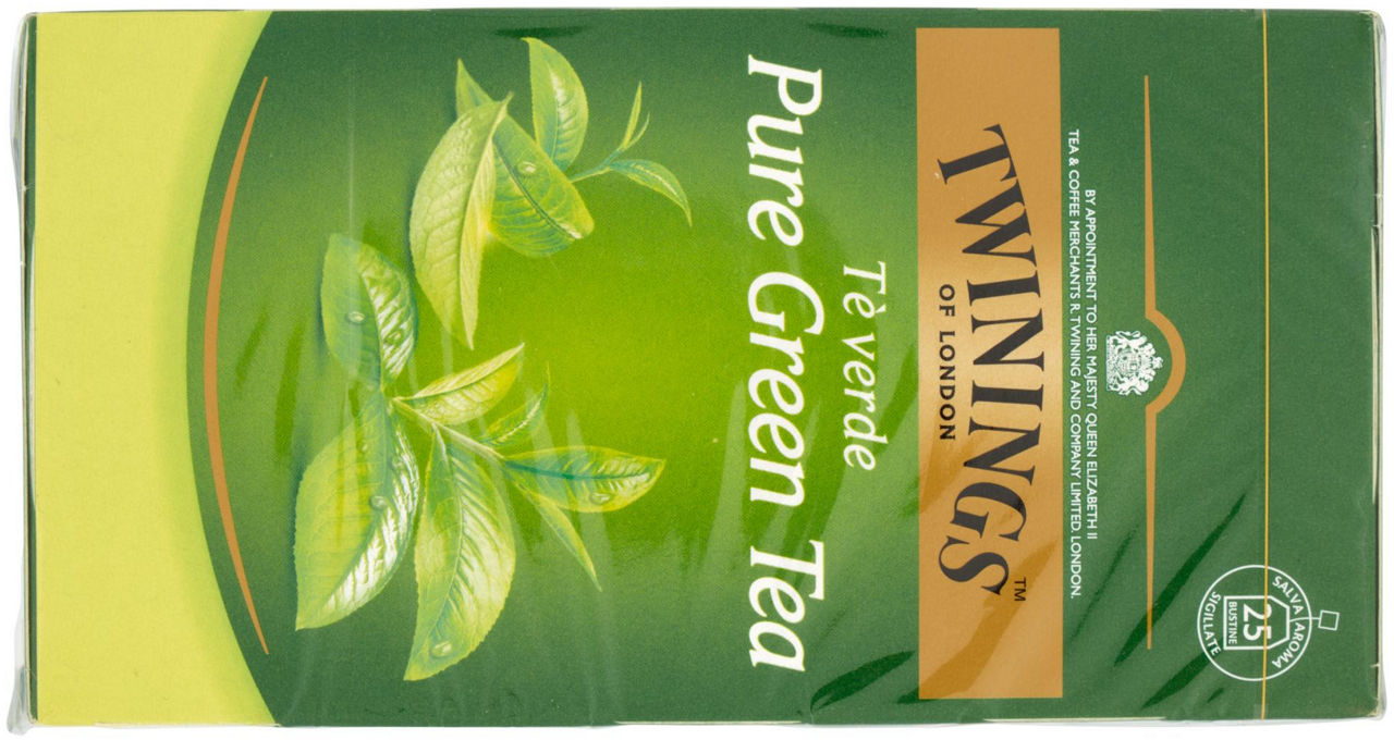 TEA TWININGS PURE  GREEN SCATOLA 25 FILTRI GR.50 - 2