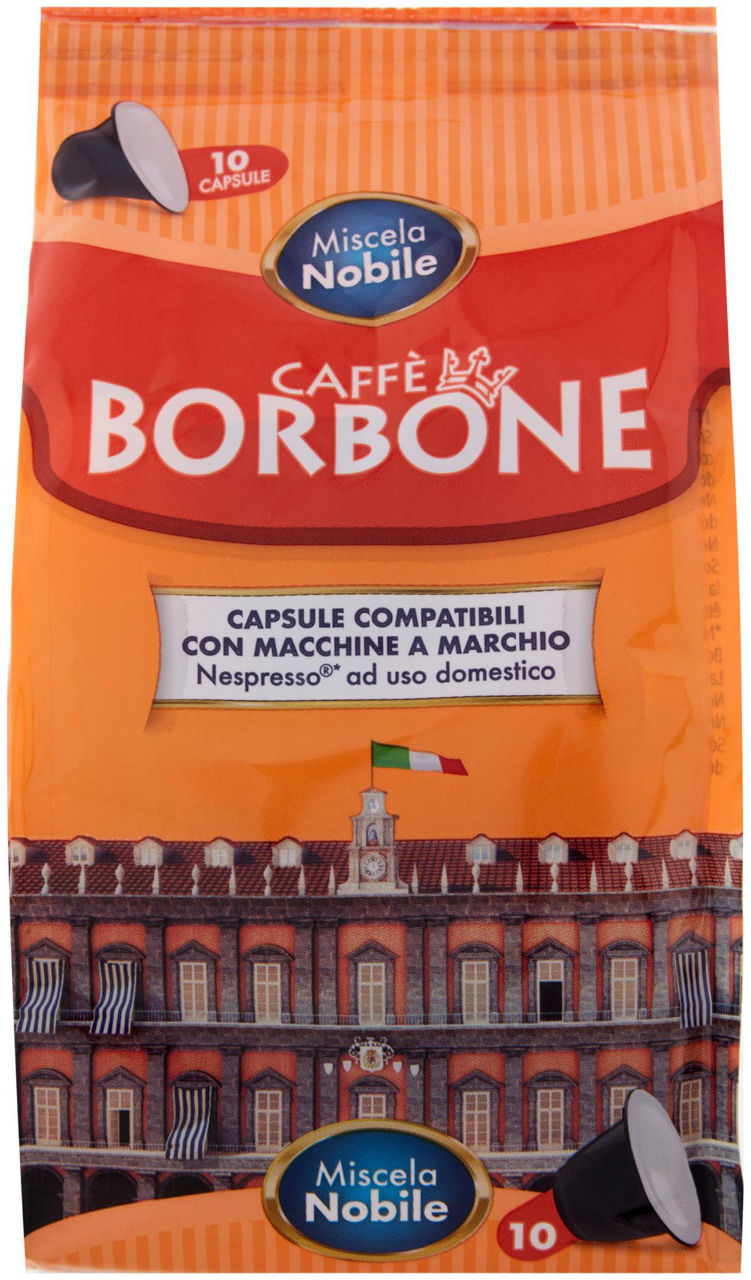 Capsule nobile 10 cps c.nespre borbone sacchetto 50gr