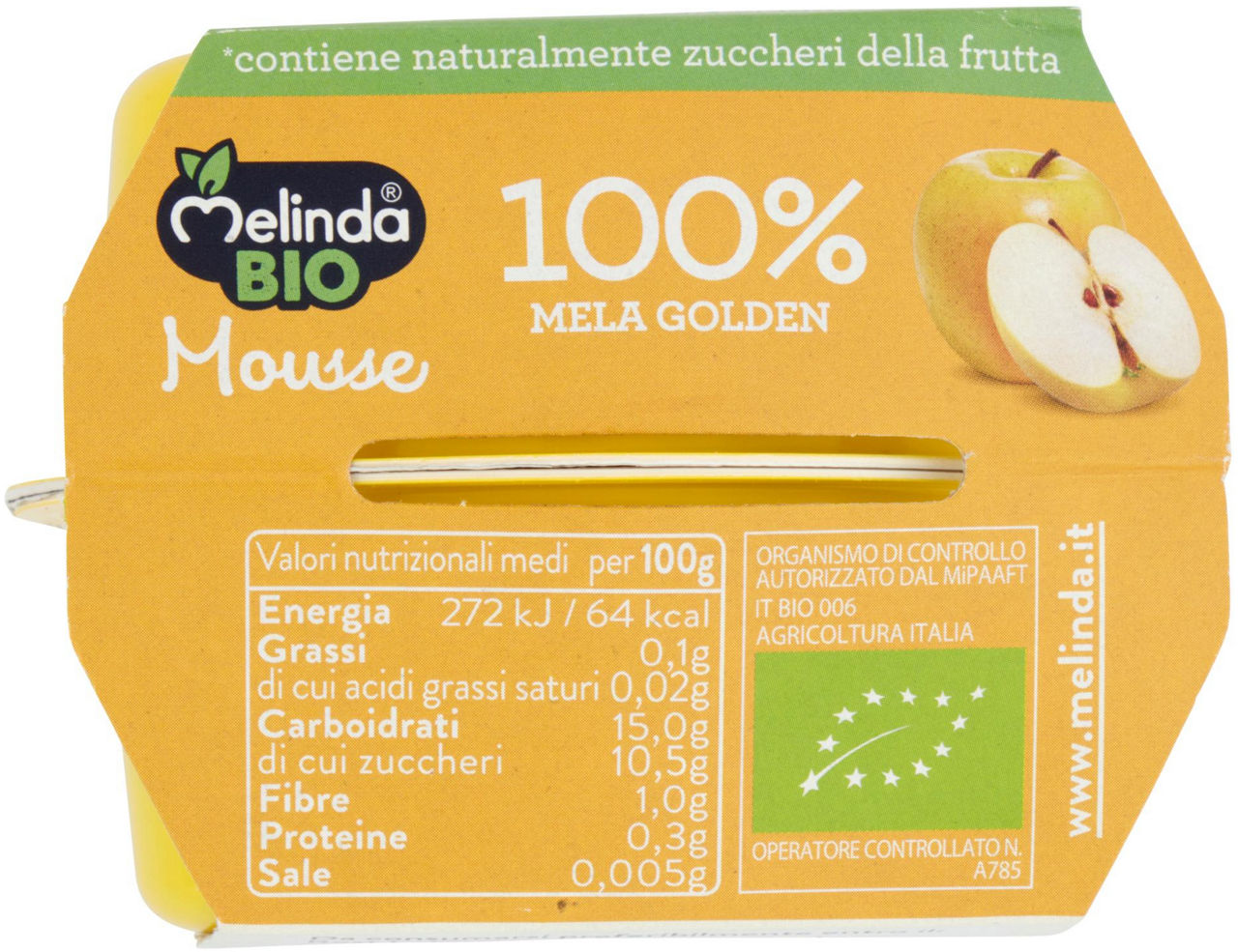 Mousse Bio 100% Mela Golden 2 x 100 g - 5