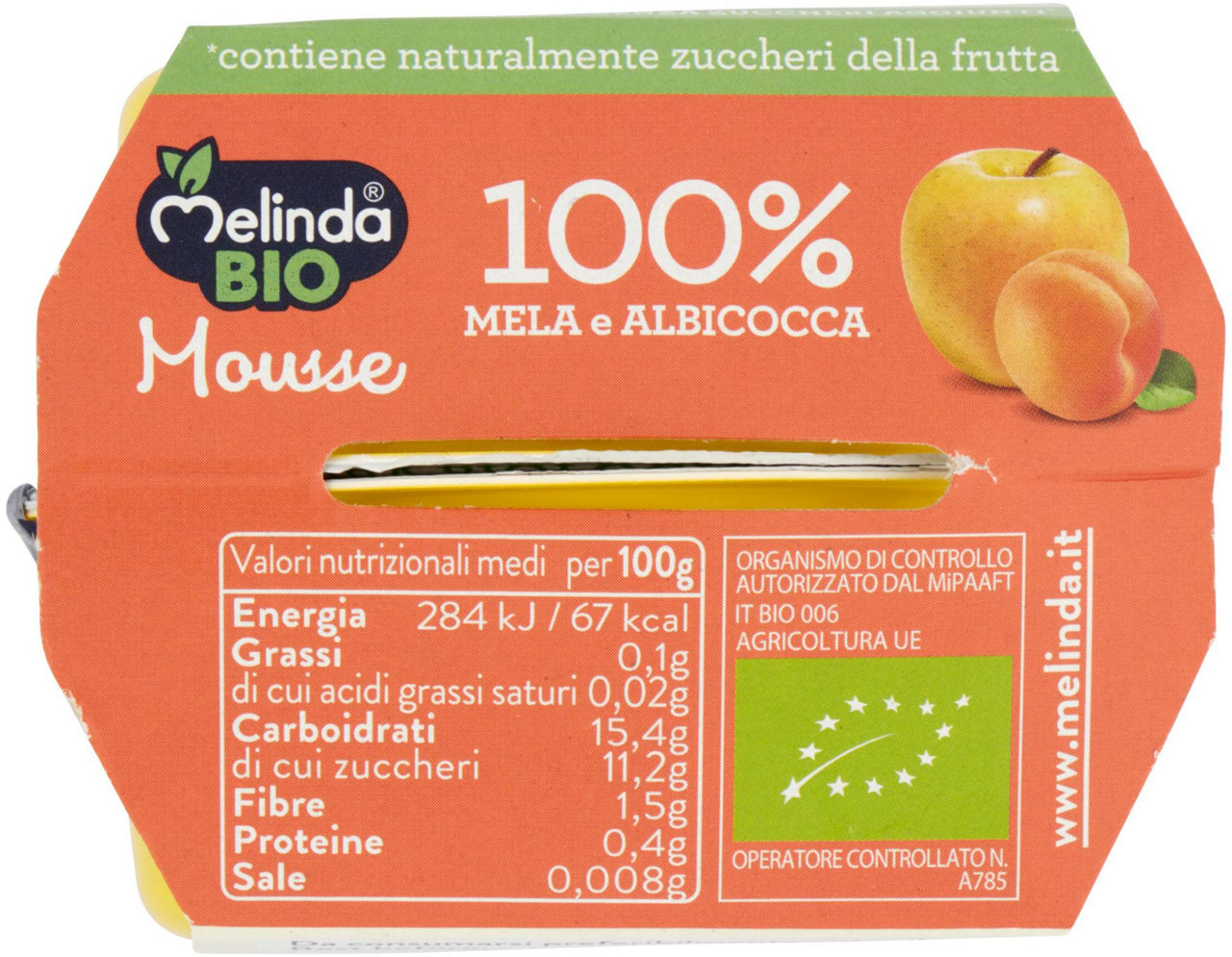 Mousse Bio 100% Mela e Albicocca 2 x 100 g - 5
