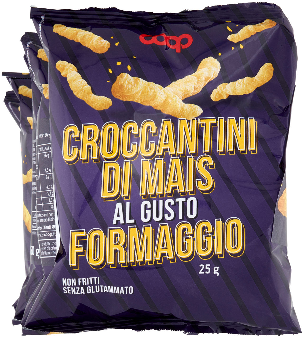 Croccantini al formaggio 6 pz x 25 gr