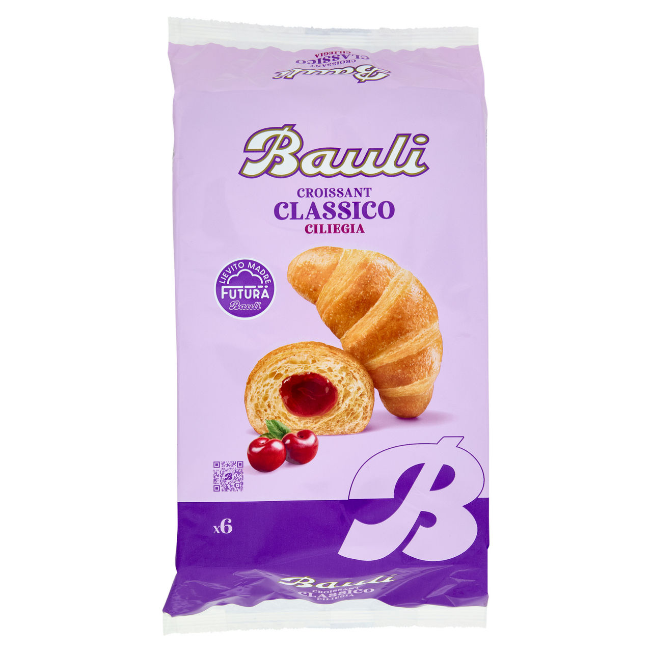 Croissant classico alla ciliegia 6 pz 300 gr