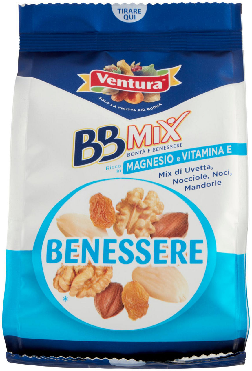 BBMix Benessere uvetta, nocciole, noci, mandorle 150 g - 0