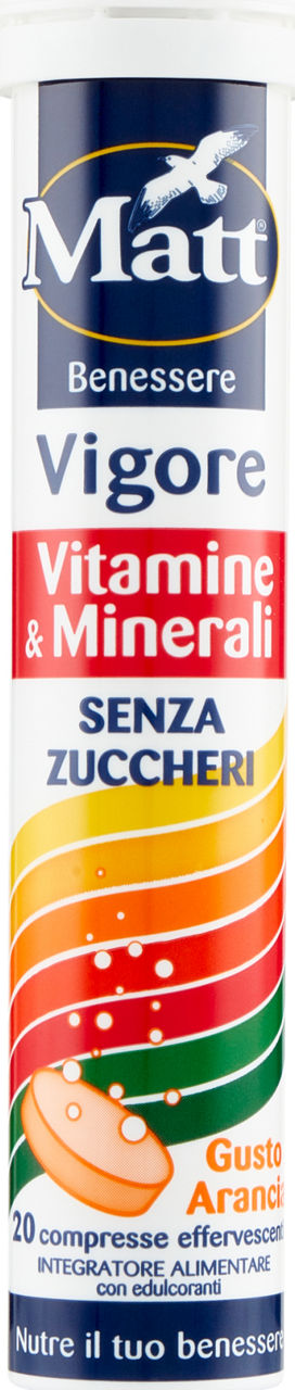 Int.vitamine & minerali vigore matt&diet scatola 20 cpr gr.90