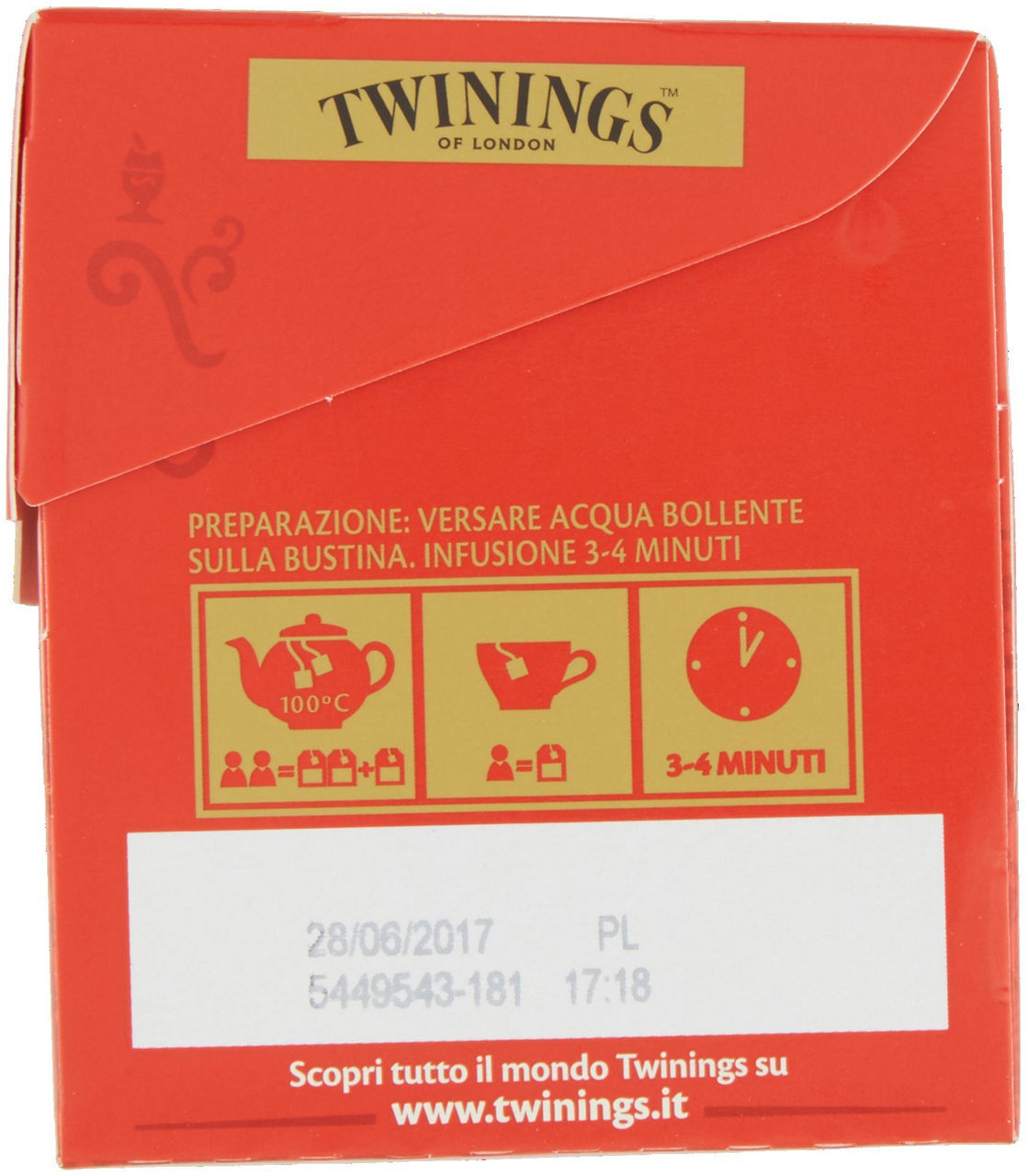 TEA TWININGS ENGLISH BREAKFAST SC. 25 FILTRI GR.50 - 3