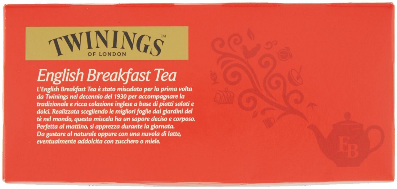 TEA TWININGS ENGLISH BREAKFAST SC. 25 FILTRI GR.50 - 4