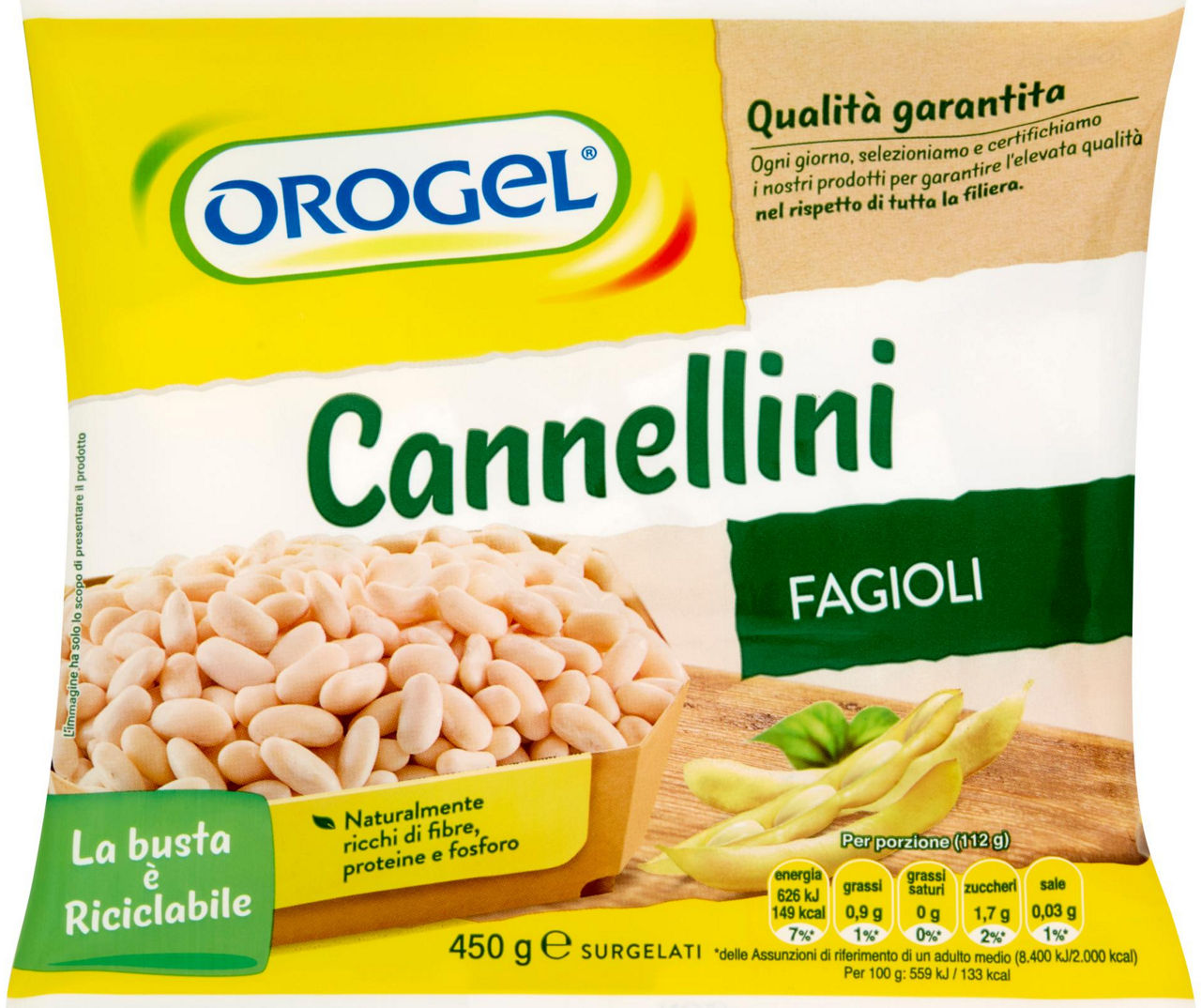 FAGIOLI CANNELLINI OROGEL BUSTA G 450 - 0