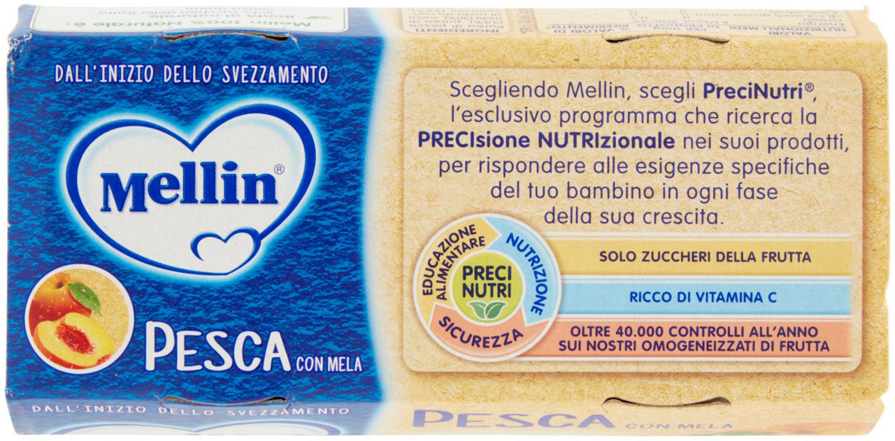 Omogeneizzato di pesca con mela 2 pz x 100 gr - Immagine 41